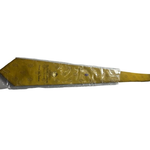 Toye Kenning & Spencer Ltd Gold Polyester Tie Cornelia James Neckwear - Picture 3 of 7